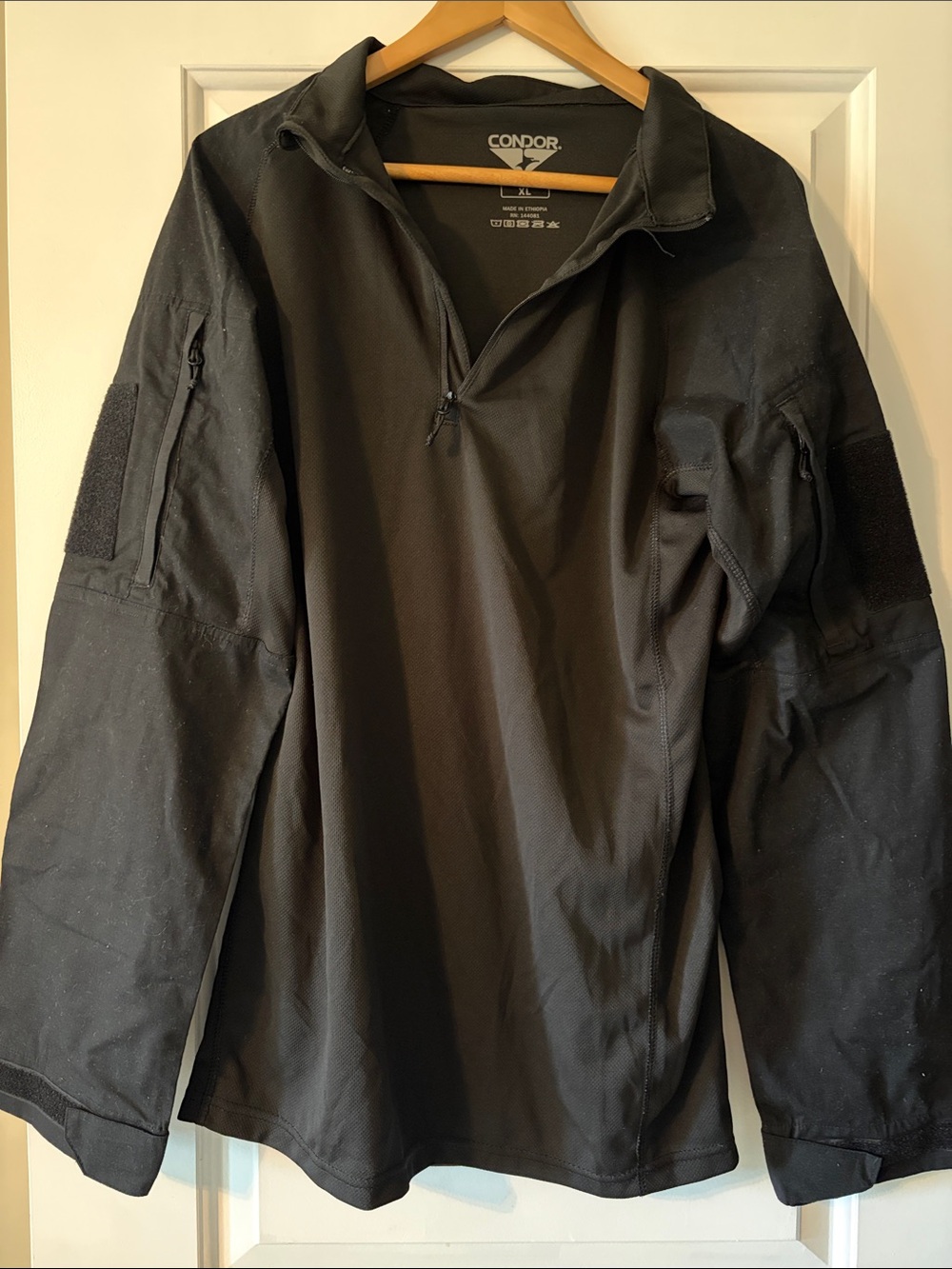 Condor Men's Black Tactical Field Pullover